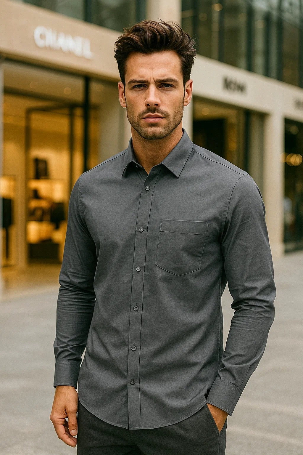 Ash Grey Linen