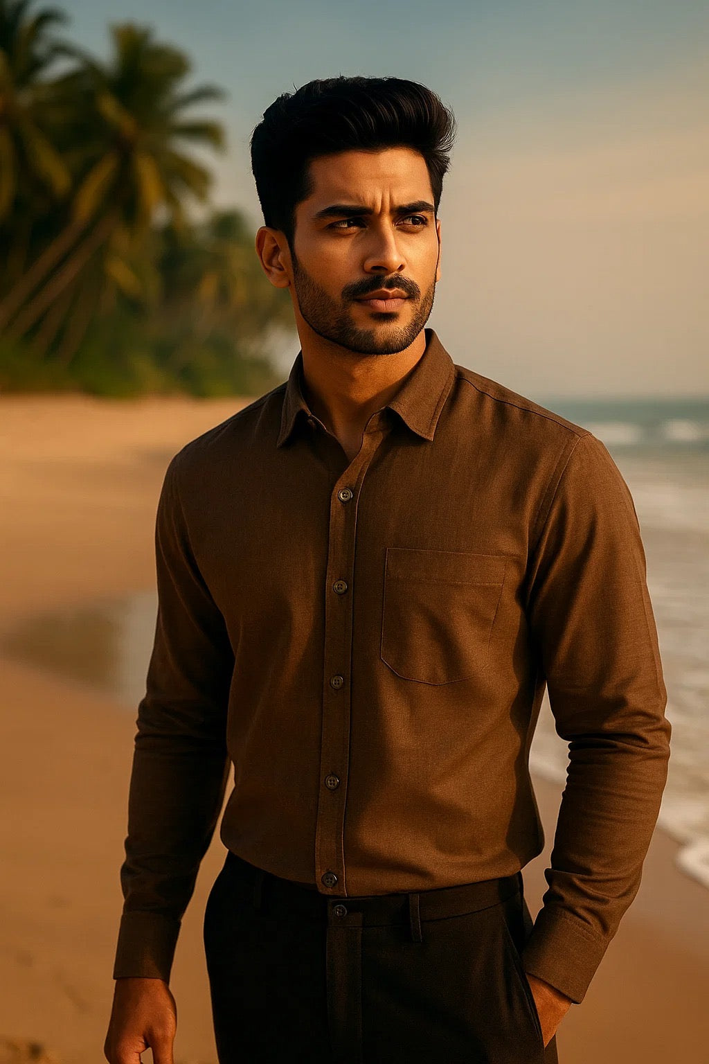 dark Brown Linen