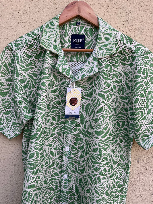 Leafy Croshet Half Shirt