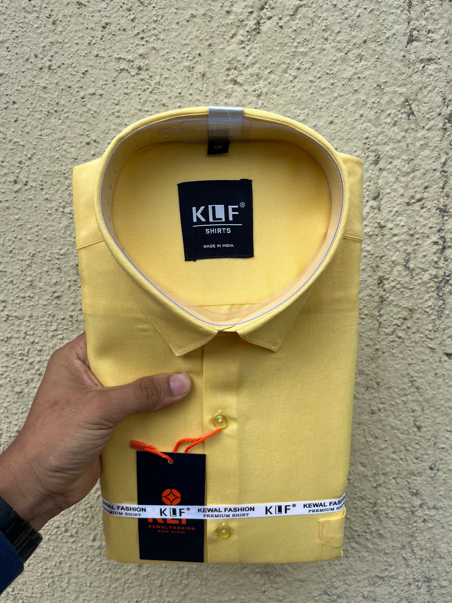 Yellow formal full shirt -332