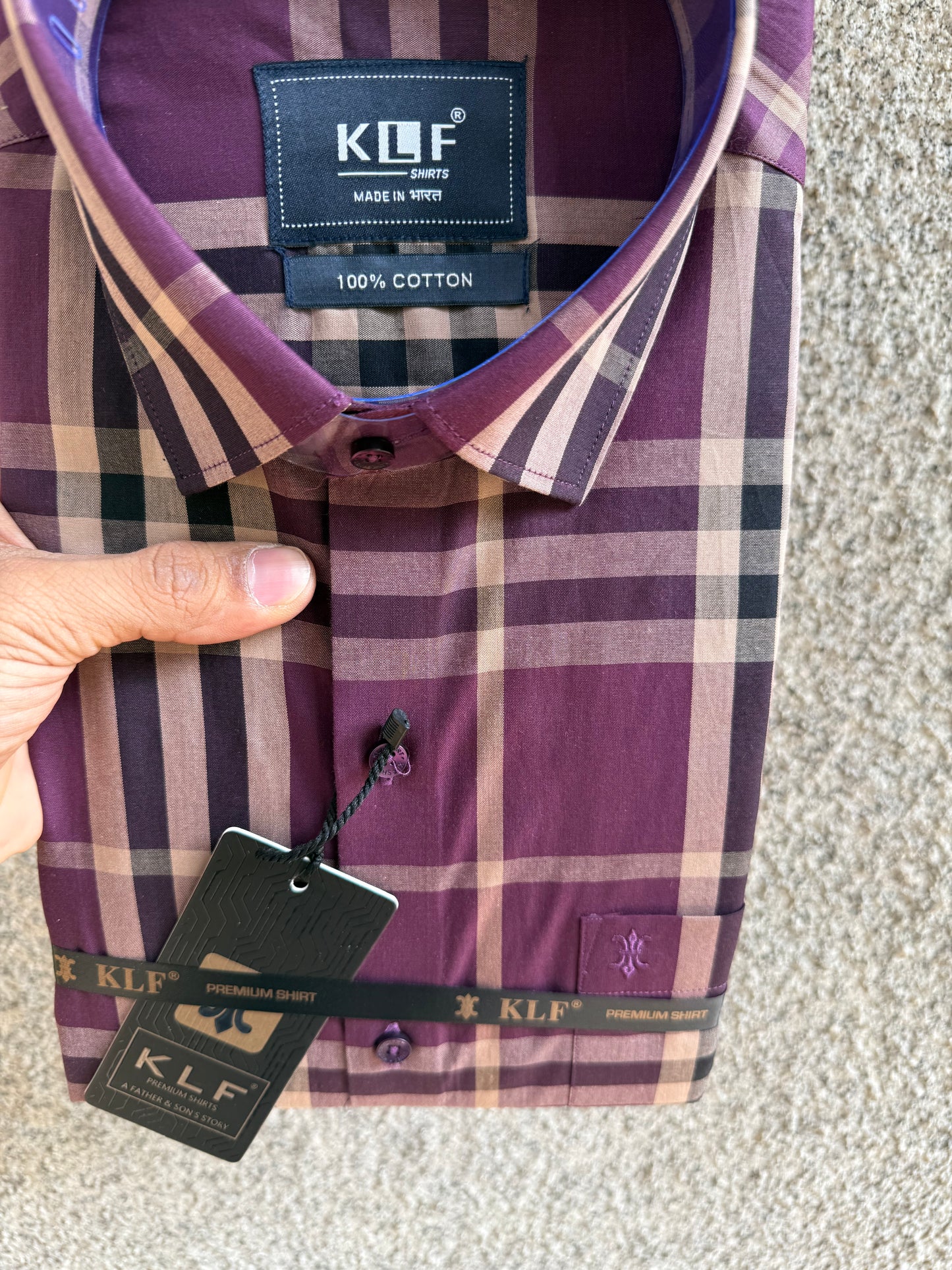 Burgundy Crown Checks