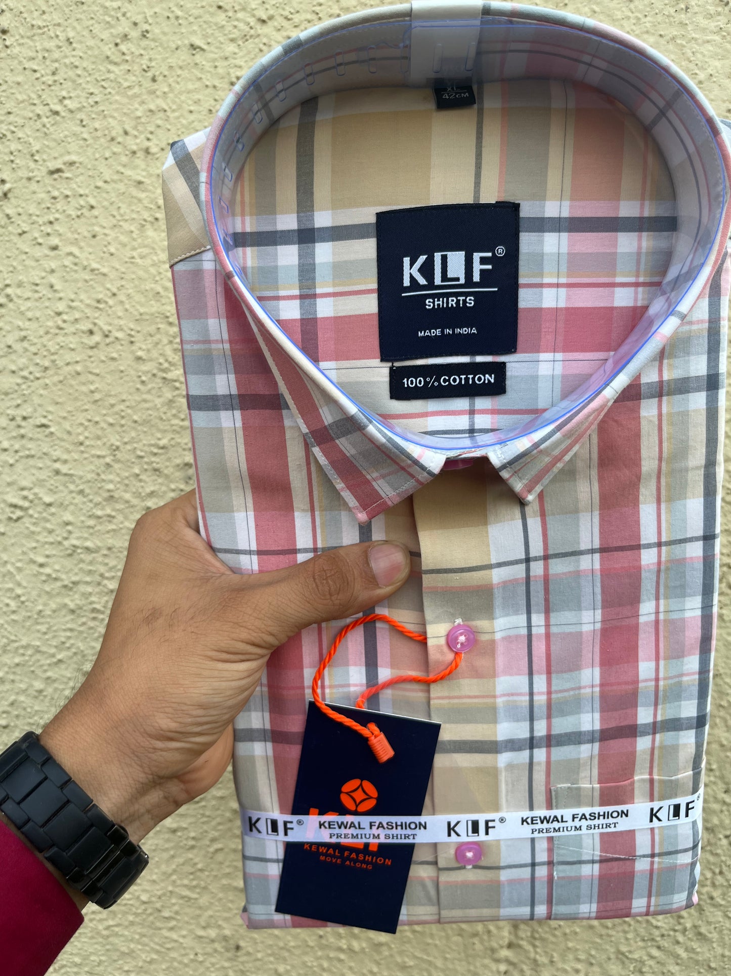 Peachy Keen full sleeve checks 335-5