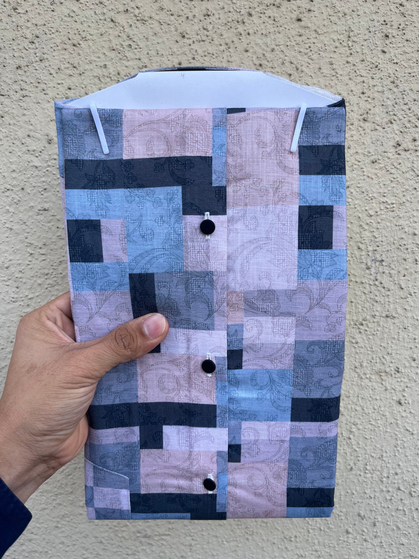 Puzzle cotton linen digital print full sleeve shirt