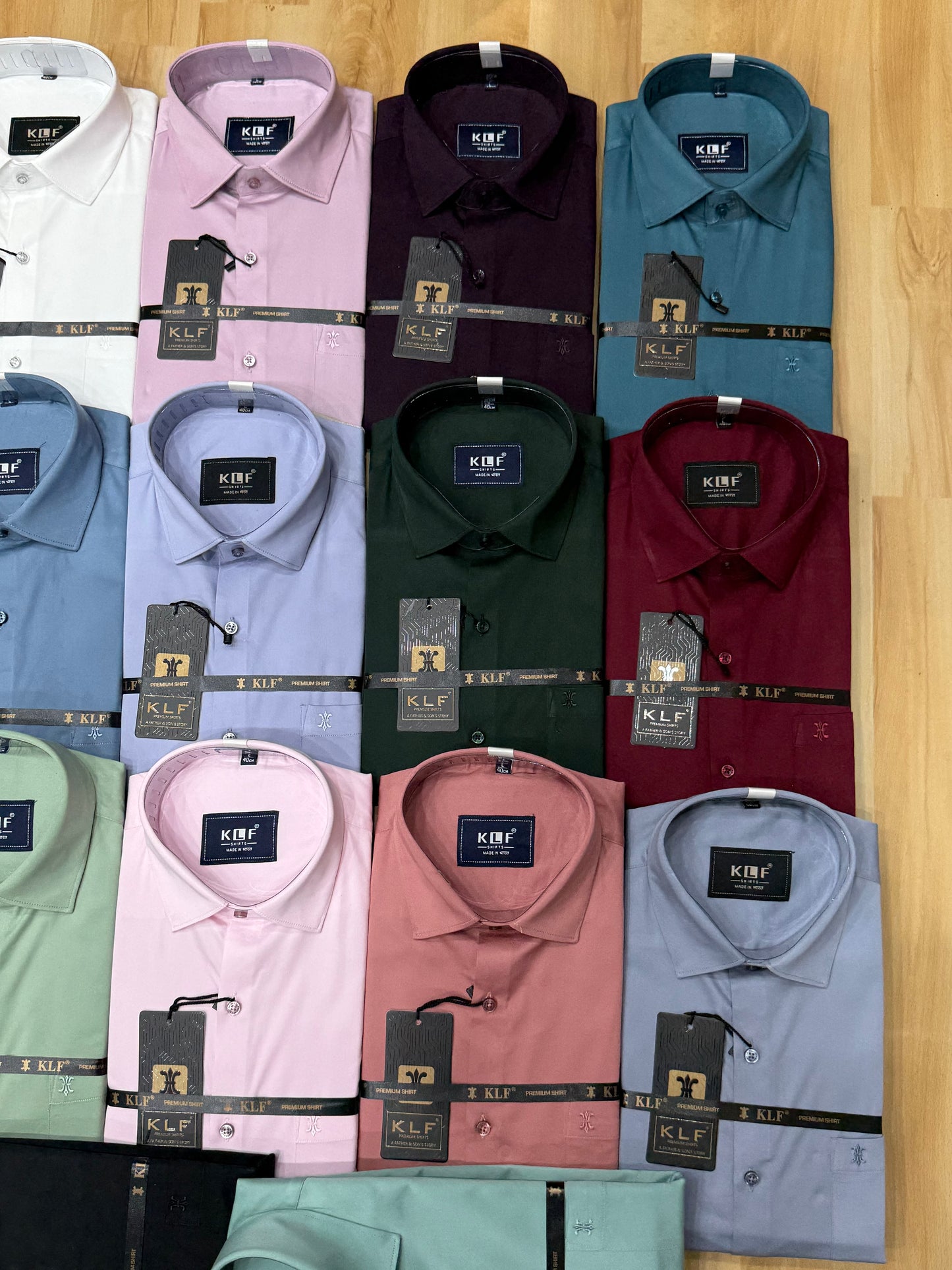 Pack of 17 satin Lycra shirts