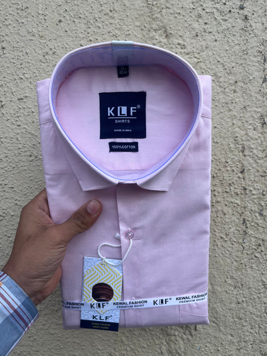 Pink formal full shirt shirt 357-