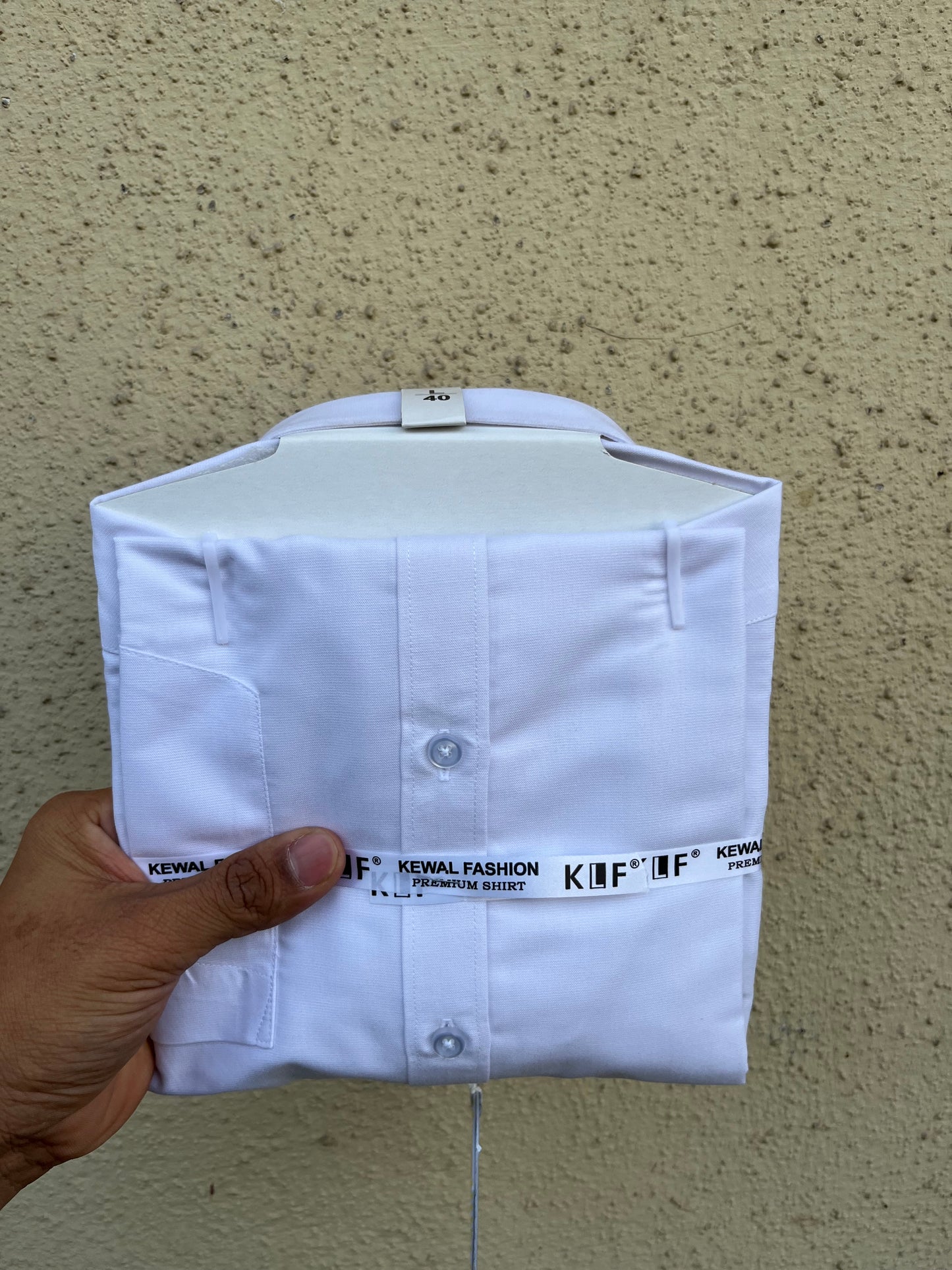 Pure white half sleeves shirt -383-5