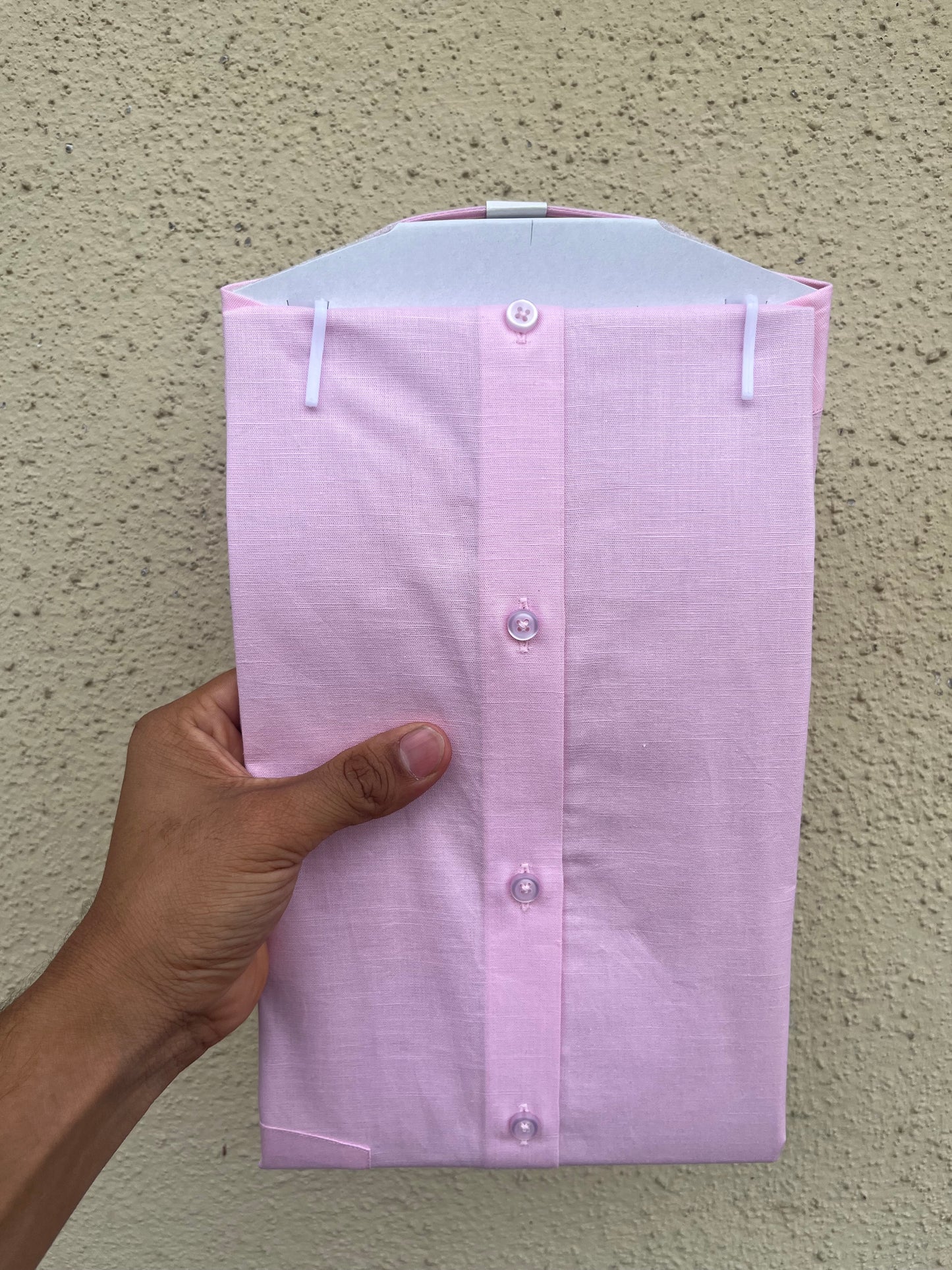 Baby Pink Cotton Linen