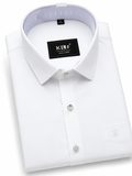 White Cotton Satin Lycra Shirt